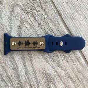 Be Joyful In Hope...Faithful In Prayer Band For Apple Watch 38-42mm - Navy